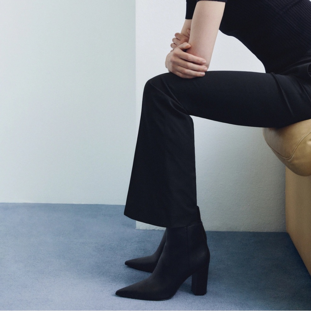 Pointed heel ankle boot - MANGO